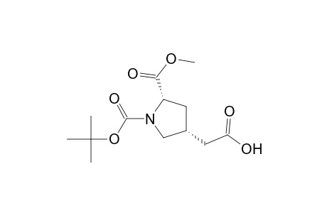 1,2-Pyrrolidinedicarboxylic acid, 4-(carboxymethyl)-, 1-(1,1-dimethylethyl) 2-methyl ester, (2S-cis)-