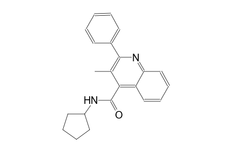 N-cyclopentyl-3-methyl-2-phenyl-4-quinolinecarboxamide