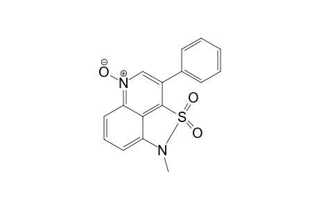 1H-1-Methyl-3-phenyl-2,2-dioxoisothiazolo[5,4,3-d,e]quinoline N-oxide