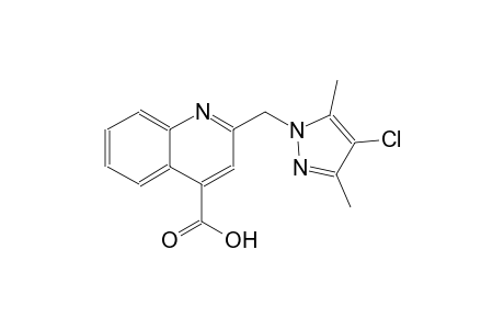 4-quinolinecarboxylic acid, 2-[(4-chloro-3,5-dimethyl-1H-pyrazol-1-yl)methyl]-