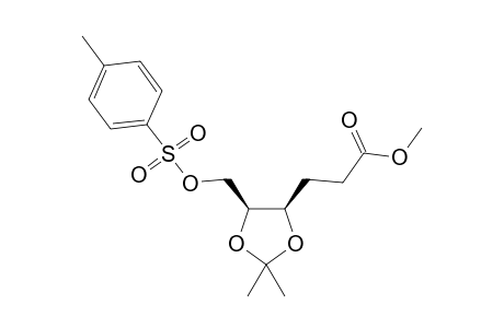 3-[(4R,5S)-2,2-Dimethyl-5-(toluene-4-sulfonyloxymethyl)-[1,3]dioxolan-4-yl]-propionic acid methyl ester