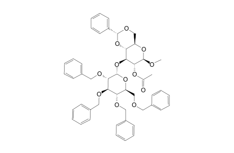 METHYL-2-O-ACETYL-4,6-O-BENZYLIDENE-3-O-(2,3,4,6-TETRA-O-BENZYL-ALPHA-D-GLUCOPYRANOSYL)-BETA-D-GLUCOPYRANOSIDE