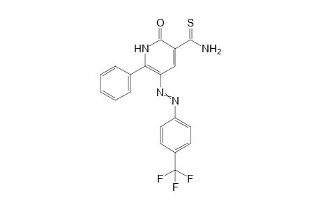 2-oxo-6-phenyl-5-(4-trifluoromethylphenylazo)-1,2-dihydropyridine-3-carbothioic acid amide