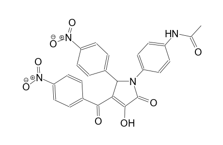 N-{4-[3-hydroxy-4-(4-nitrobenzoyl)-5-(4-nitrophenyl)-2-oxo-2,5-dihydro-1H-pyrrol-1-yl]phenyl}acetamide