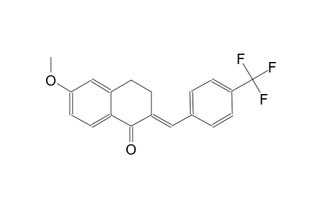 (2E)-6-methoxy-2-[4-(trifluoromethyl)benzylidene]-3,4-dihydro-1(2H)-naphthalenone