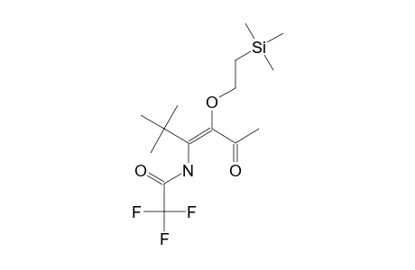 (E)-N-[1-TERT.-BUTYL-3-OXO-2-[2-(TRIMETHYLSILYL)-ETHOXY]-1-BUTENYL]-2,2,2-TRIFLUOROACETAMIDE