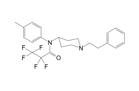 N-(4-Methylphenyl)-N-[1-(2-phenylethyl)piperidin-4-yl]pentafluoropropionamide