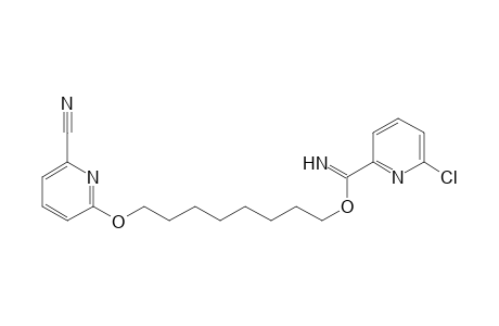 2-Pyridinecarboximidic acid, 6-chloro-, 8-[(6-cyano-2-pyridinyl)oxy]octyl ester