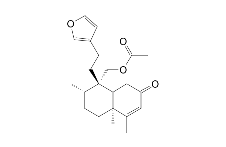 ENT-15,16-EPOXY-20-ACETOXY-2-OXO-3,13(16),14-CLERODATRIEN