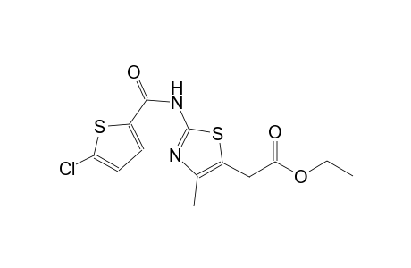 ethyl (2-{[(5-chloro-2-thienyl)carbonyl]amino}-4-methyl-1,3-thiazol-5-yl)acetate