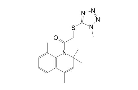 quinoline, 1,2-dihydro-2,2,4,8-tetramethyl-1-[[(1-methyl-1H-tetrazol-5-yl)thio]acetyl]-