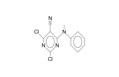 5-Cyano-2,6-dichloro-4-(N-methyl-anilino)-pyrimidine