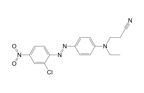 N-(Cyanoethyl)-N-ethyl-4-(2-chloro-4-nitrophenylazo)-aniline