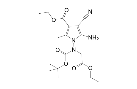 2-Amino-3-cyano-3-(ethoxycarbonyl)-1(N)-{[N-(butoxycarbonyl)-N-[(ethoxycarbonyl)methyl]amino}-4-methylpyrrole
