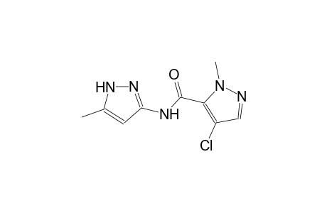 4-chloro-1-methyl-N-(5-methyl-1H-pyrazol-3-yl)-1H-pyrazole-5-carboxamide