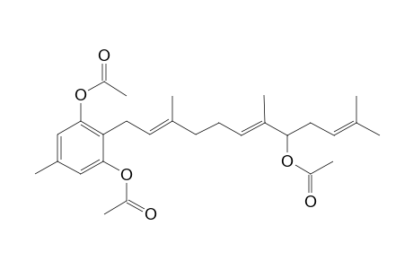 [(6E,10E)-12-(2,6-Dihydroxy-4-methylphenyl)-2,6,10-trimethyldodeca-2,6,10-trien-5-yl] acetate, 2ac derivative