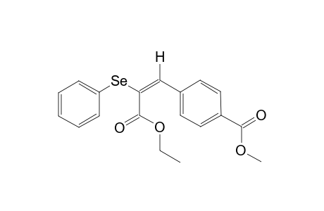 (E)-ETHYL-2-(PHENYLSELENO)-3-(4-CARBOMETHOXYPHENYL)-2-PROPENOATE