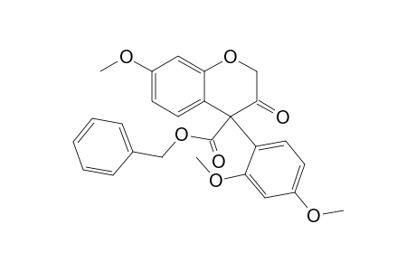 4-Benzyloxycarbonyl-7-methoxy-4-(2,4-dimethoxyphenyl)-2H-1-benzopyran-3(4H)-one