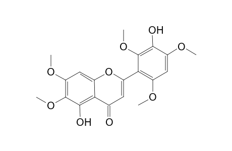 3',5'-Dihydroxy-2',4',6,6',7'-pentamethoxy-flavone