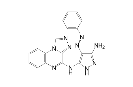 N5-([1,2,4]triazolo[4,3-a]quinoxalin-4-yl)-4-(phenyldiazenyl)-1H-pyrazole-3,5-diamine