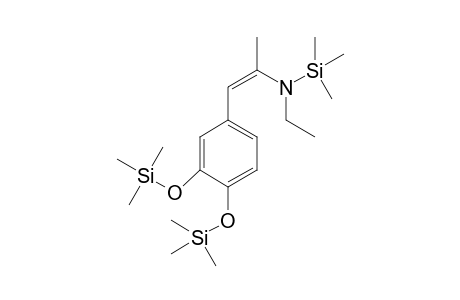 3,4-Dihydroxy-N-ethyl-amphetamine-A (-2H) 3TMS