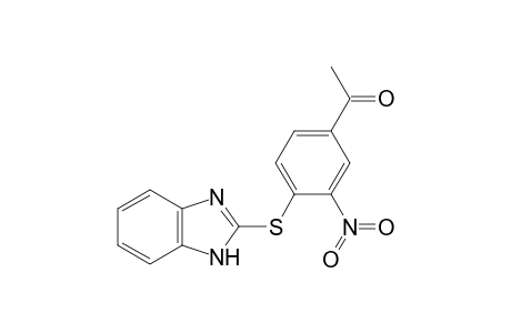 1-Ethanone, 1-[4-(1H-1,3-benzimidazol-2-ylthio)-3-nitrophenyl]-