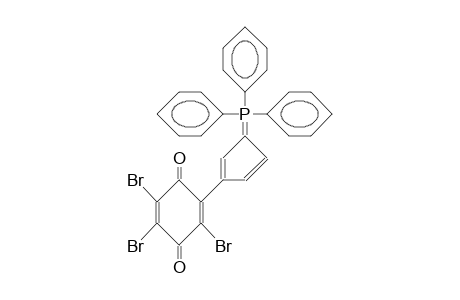 2,3,5-Tribromo-6-(triphenylphosphonio-3'-cyclopentadienyl)-cyclohexa-2,5-diene-1,4-dione