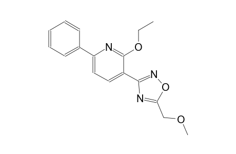 2-ethoxy-3-[5-(methoxymethyl)-1,2,4-oxadiazol-3-yl]-6-phenylpyridine