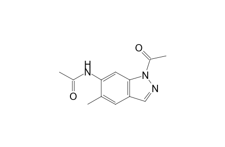N-(1-acetyl-5-methyl-6-indazolyl)acetamide