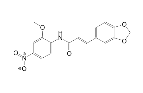 (2E)-3-(1,3-benzodioxol-5-yl)-N-(2-methoxy-4-nitrophenyl)-2-propenamide