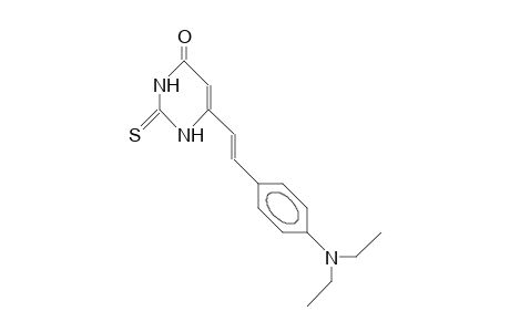 (E)-6-(4-Diethylamino-styryl)-2-thio-uracil