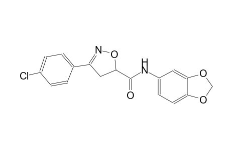 5-isoxazolecarboxamide, N-(1,3-benzodioxol-5-yl)-3-(4-chlorophenyl)-4,5-dihydro-