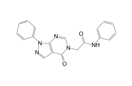 2-(4-oxo-1-phenyl-1,4-dihydro-5H-pyrazolo[3,4-d]pyrimidin-5-yl)-N-phenylacetamide