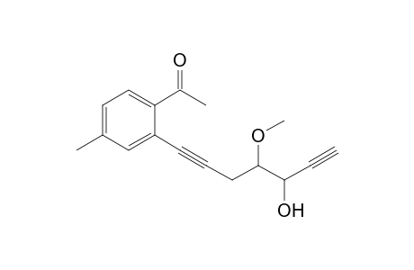 1-[2-(5-Hydroxy-4-methoxyhepta-1,6-diynyl)-4-methylphenyl]ethanone