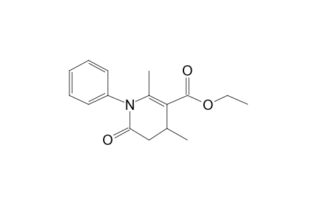 Ethyl 2,4-dimethyl-6-oxo-1-phenyl-1,4,5,6-tetrahydropyridine-3-carboxylate