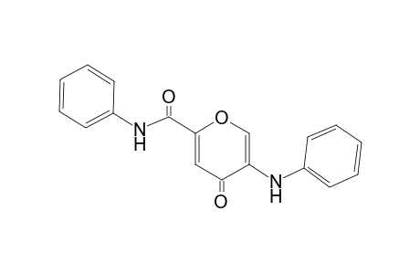 4-Oxidanylidene-N-phenyl-5-phenylazanyl-pyran-2-carboxamide