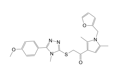 ethanone, 1-[1-(2-furanylmethyl)-2,5-dimethyl-1H-pyrrol-3-yl]-2-[[5-(4-methoxyphenyl)-4-methyl-4H-1,2,4-triazol-3-yl]thio]-