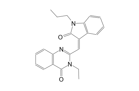 4(3H)-quinazolinone, 2-[(Z)-(1,2-dihydro-2-oxo-1-propyl-3H-indol-3-ylidene)methyl]-3-ethyl-