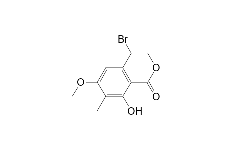 methyl 6-(bromomethyl)-2-hydroxy-4-methoxy-3-methylbenzoate