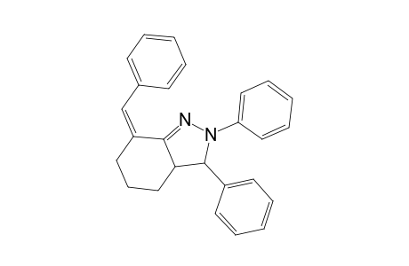 7-Benzylidene-2,3-diphenyl-3,3a,4,5,6,7-hexahydro-2H-indazole