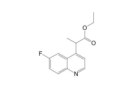 ETHYL-2-(6-FLUORO-QUINOLIN-4-YL)-PROPANOATE