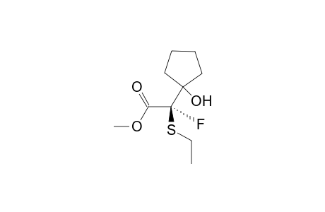 (R)-Ethylsulfanyl-fluoro-(1-hydroxy-cyclopentyl)-acetic acid methyl ester