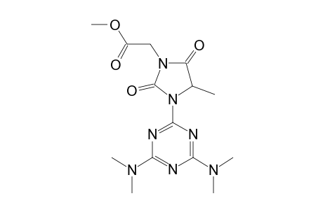 2-[3-[4,6-bis(dimethylamino)-1,3,5-triazin-2-yl]-4-methyl-2,5-dioxo-1-imidazolidinyl]acetic acid methyl ester