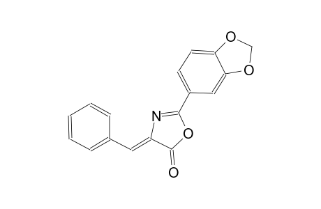 5(4H)-oxazolone, 2-(1,3-benzodioxol-5-yl)-4-(phenylmethylene)-, (4Z)-