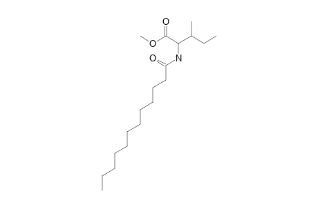 METHYL-2-(DODECANOYLAMINO)-3-METHYLPENTANOATE;N-DODECANOYL-ISOLEUCINE-METHYLESTER