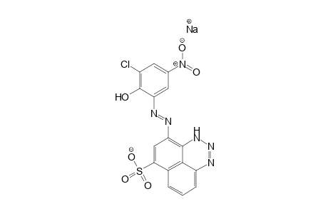 1H-Naphtho[1,8-de]-1,2,3-triazine-6-sulfonic acid, 4-[(3-chloro-2-hydroxy-5-nitrophenyl)azo]-, monosodium salt