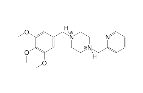 1-(2-pyridinylmethyl)-4-(3,4,5-trimethoxybenzyl)piperazinediium