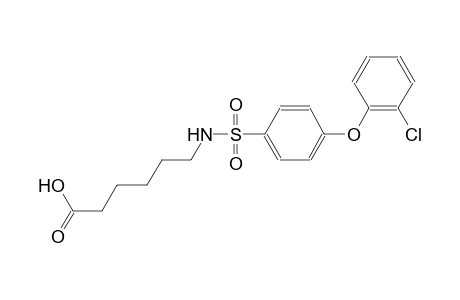 6-({[4-(2-chlorophenoxy)phenyl]sulfonyl}amino)hexanoic acid