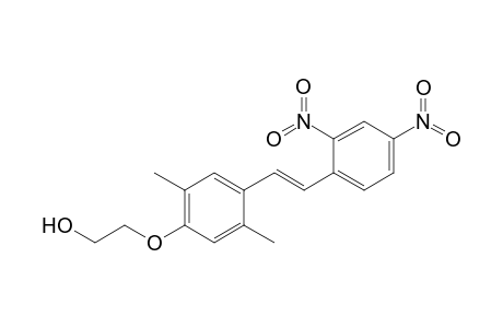 (E)-1-[2',5'-dimethyl-4'-(2"-hydroxyethoxy)phenyl]-2-(2',4'-dinitrophenyl)ethene