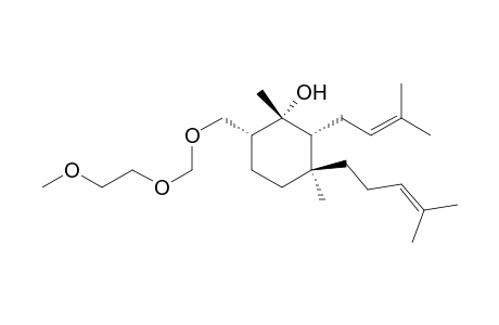 (1R*,2R*,3S*,6R*)-6-{[(2-methoxyethoxy)methoxy]methyl}1,3-dimethyl-2-(3-methylbut-2-enyl)-3-(4-methylpent-3-enyl)cylohexanol